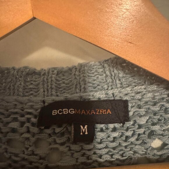 BCBGMAXAZRIA Gray Longline Knit Cardigan Sweater Women’s Medium - Picture 3 of 3